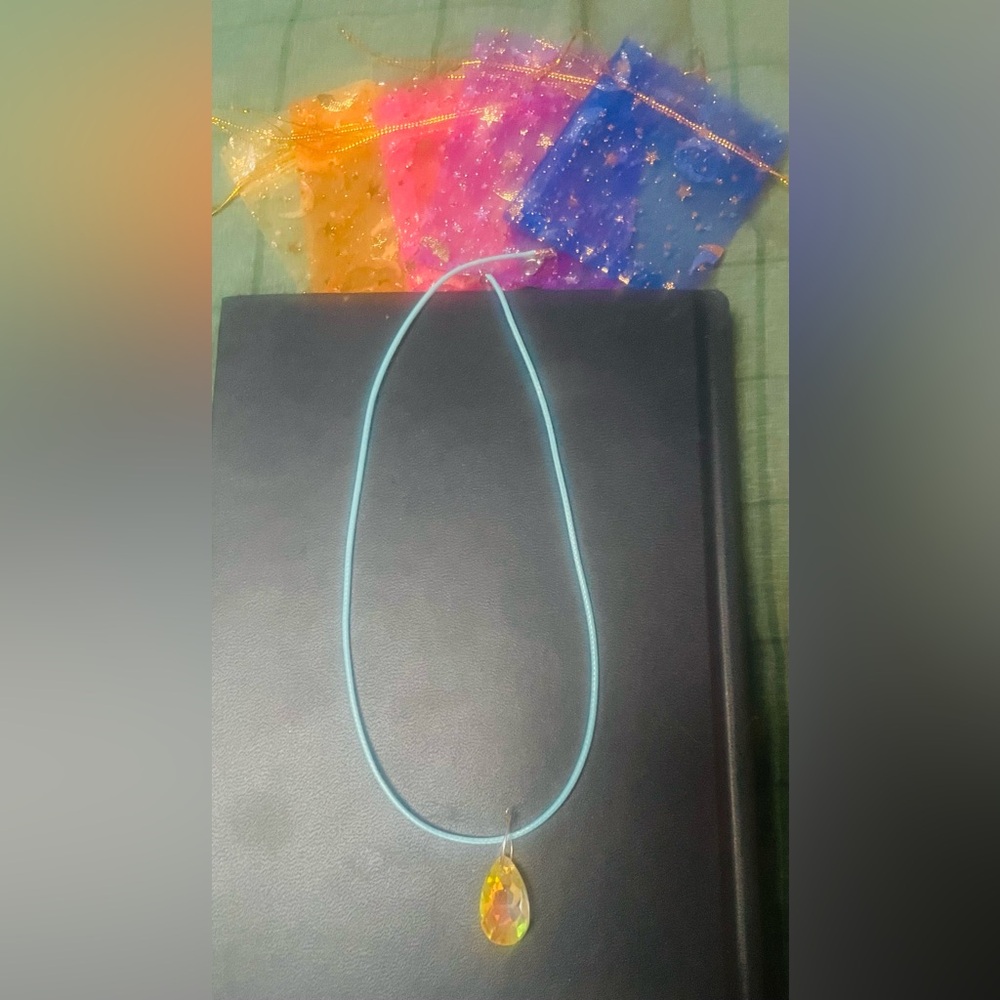 Iridescent Aura Pendant Necklace